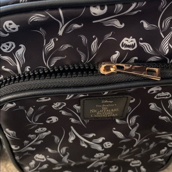 Disney Tim Burton’s “The Nightmare Before Christmas” Black & Gray Crossbody Bag - Picture 9 of 16